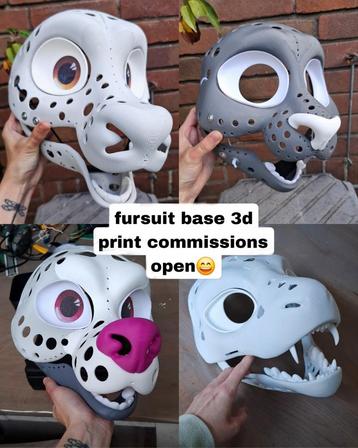 Fursuit base 3d print commissions open beschikbaar voor biedingen
