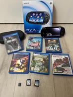 PlayStation vita, Ophalen of Verzenden, Zo goed als nieuw, Zwart, Met games