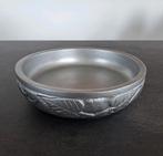 Afrikaanse houten schaal, handmade, zilvergrijs geverfd, Huis en Inrichting, Woonaccessoires | Schalen en Manden, Ophalen of Verzenden