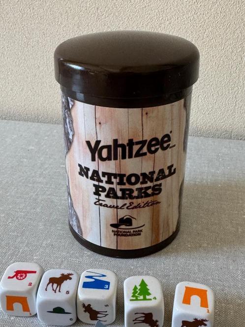 Z.G.A.N. Dobbelspel YAHTZEE van NATIONAL PARKS, Hobby en Vrije tijd, Gezelschapsspellen | Overige, Zo goed als nieuw, Een of twee spelers
