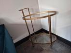 Be pure home push trolley goud (serveer/bar wagen), Ophalen, Zo goed als nieuw, Glas, 25 tot 50 cm