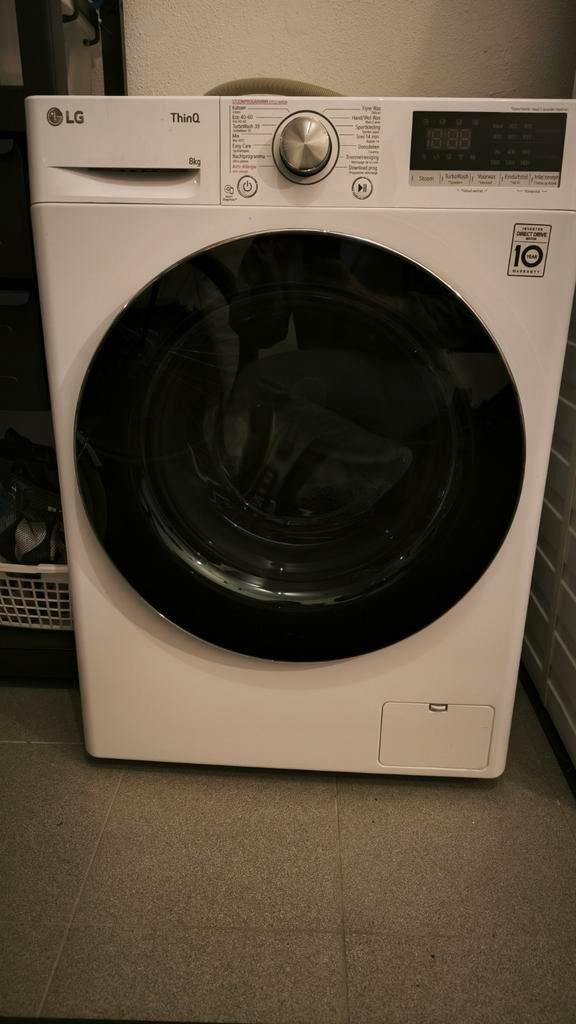 LG Thinq wasmachine, Witgoed en Apparatuur, Was-droogcombinaties, Zo goed als nieuw, 8 tot 10 kg, 85 tot 90 cm, Ophalen of Verzenden