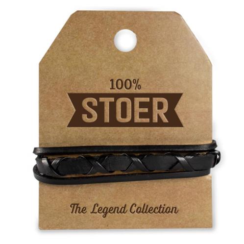 100% Stoer armband, Sieraden, Tassen en Uiterlijk, Armbanden, Nieuw, Overige materialen, Zwart, Verzenden