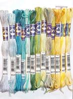 13x DMC mouline color variations, blauw groen geel, Nieuw, Ophalen of Verzenden, Avenue de Suisse B.P. 40189 
68314 ILLZACH
FRANCE