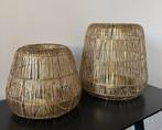Lifestyle windlichten goud set van 2, Beige, Nieuw, Ophalen of Verzenden, Metaal