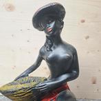 Jaren 60 dame vintage beeld gips, Ophalen of Verzenden