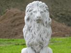 Beeld Leeuw - 55 cm - Steen, Tuin en Terras, Ophalen of Verzenden, Steen, Dierenbeeld