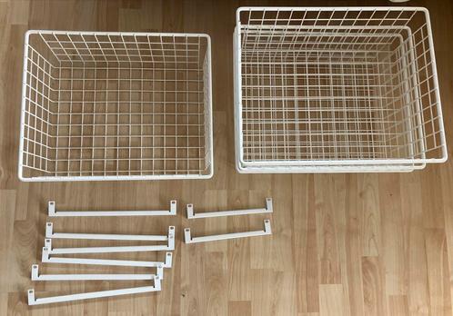 4 witte Lundia draadmanden 40x50 cm, Huis en Inrichting, Kasten | Kledingkasten, Zo goed als nieuw, Minder dan 100 cm, Minder dan 50 cm