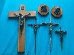 Collectie Kruisbeelden en Religieuze Afbeeldingen, Antiek en Kunst, Antiek | Religie, Ophalen of Verzenden
