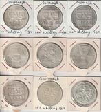 9 verschillende zilveren 100 schilling munten Oostenrijk, Ophalen of Verzenden, Oostenrijk, Setje, Zilver