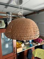Mooie rieten lamp, Ophalen of Verzenden, Zo goed als nieuw, Rond