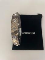 Leren armband vsn Korokum, Sieraden, Tassen en Uiterlijk, Armbanden, Ophalen of Verzenden, Nieuw, Bruin, Leer