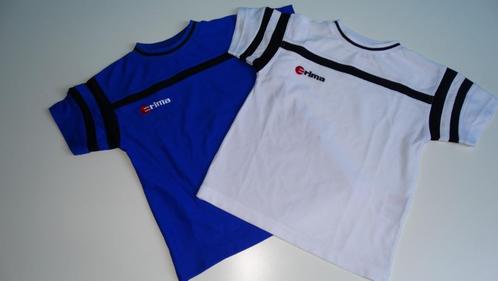 2 voetbal shirts / sport shirts erima maat 128 / 134, Kinderen en Baby's, Kinderkleding | Maat 128, Zo goed als nieuw, Jongen