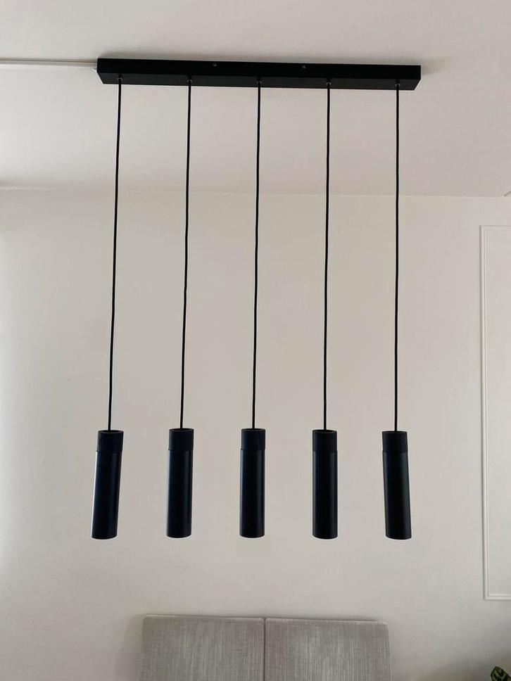 Nordlux Tilo Hanglamp - 5-lichts GU10 - Zwart, Huis en Inrichting, Lampen | Hanglampen, Zo goed als nieuw, 75 cm of meer, Metaal
