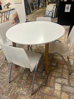 Jysk JEGIND Eettafel Ø105 - Beschadigd, maar stevig!, Huis en Inrichting, Tafels | Eettafels, Ophalen, Kunststof, Gebruikt, 100 tot 150 cm