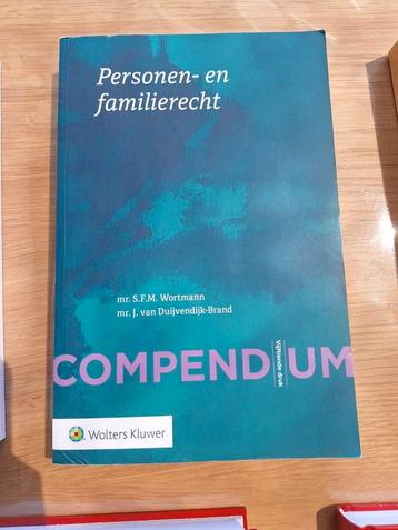 Compendium van het personen- en familierecht beschikbaar voor biedingen