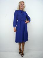 *Abfab Vintage Elegante Blauwe Jurk M*, Maat 38/40 (M), Blauw, Golden Gate, Ophalen of Verzenden