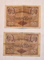 Duitsland 20 Mark bankbiljet - 5 augustus 1914 x2, Ophalen, Duitsland, Los biljet