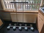 Design rvs plafondlamp voor boven eettafel, Ophalen, Gebruikt