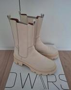 DWRS Label leren laarzen chelsey boots maat 38 off wit leer, DWRS, Wit, Lage of Enkellaarzen, Ophalen of Verzenden
