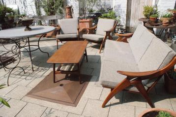 Design vintage salon 3+1+1 "De Knoop" by the Ster Gelderland beschikbaar voor biedingen