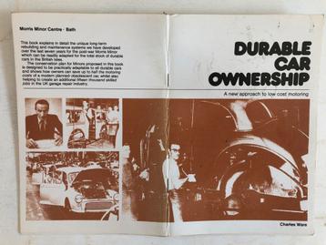 Morris Minor: Duurzaam Autobezit - Boek beschikbaar voor biedingen
