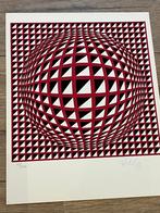 Viktor Vasarely (1906-1997)-genummerd en handgetekend 23/200, Antiek en Kunst, Kunst | Litho's en Zeefdrukken, Ophalen of Verzenden