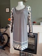 K-Design K design blauw roze crème jurk M 38 gratis verz, Maat 38/40 (M), K-design, Nieuw, Knielengte