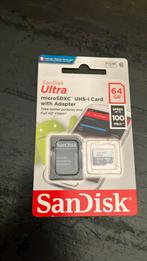 SanDisk 64GB Ultra microSDXC, Nieuw, Fotocamera, 64 GB, SanDisk
