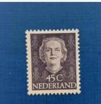 Postzegel NL 1949 Ongebruikte Zegel Juliana 45 cent 06-04, Postzegels en Munten, Postzegels | Nederland, Na 1940, Ophalen of Verzenden