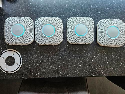 4X Google Nest rook en koolmonoxide melder, Doe-het-zelf en Verbouw, Alarmsystemen, Zo goed als nieuw, Detector, Sensor of Melder