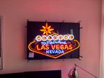 Vintage Las Vegas Neon Muurbord - 60x86 cm, Ophalen, Gebruikt, Glas
