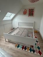 IKEA Hemnes Bedframe 160x200 + Lattenbodem, Huis en Inrichting, Ophalen, Gebruikt, Wit, Tweepersoons