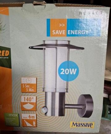 Wandlamp voor buiten met bewegingssensor - nieuw  beschikbaar voor biedingen