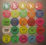 25 VERSCHILLENDE KERMIS PUSHER TOKENS, Postzegels en Munten, Verzenden, Overige materialen