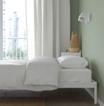IKEA Vevelstad bedframe incl. lattenbodem en matras, Ophalen, Wit, Tweepersoons, 140 cm