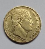 belgie 20 francs 1865, Verzenden, België, Goud