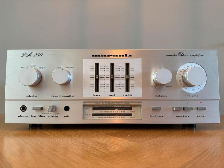 Marantz PM-250 vintage versterker, Audio, Tv en Foto, Versterkers en Receivers, Gebruikt, Stereo, Minder dan 60 watt, Marantz