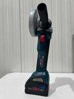 Te koop: Bosch GWS 18V-10 Haakse Slijper, Ophalen of Verzenden, Zo goed als nieuw, Minder dan 700 watt, Haakse handslijpmachine