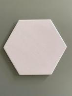 Hexagon tegel mat wit / gebroken wit, Ophalen, Nieuw, Minder dan 5 m², Wandtegels