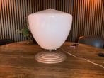 Grote glazen design tafellamp, Ophalen, Zo goed als nieuw, Metaal, Minder dan 50 cm