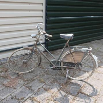 Fongers damesfiets vintage opknapper 26" groen stangremmen beschikbaar voor biedingen