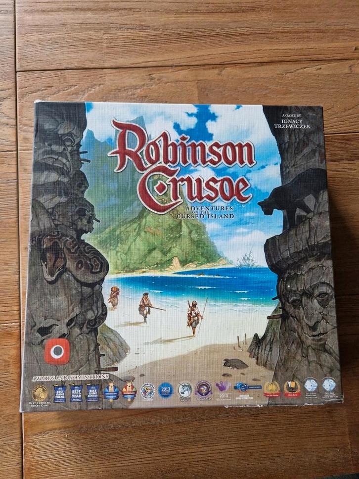 Robinson Crusoe Bordspel, Hobby en Vrije tijd, Gezelschapsspellen | Bordspellen, Zo goed als nieuw, Een of twee spelers, Drie of vier spelers