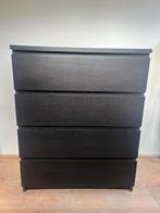 Malm Ladekast 100x80 - Zwartbruin, Huis en Inrichting, Ophalen, Overige materialen, Gebruikt, 100 tot 150 cm