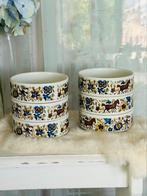 Villeroy& Boch Troubadour 6x dessert kommen izgst vintage, Ophalen of Verzenden, Zo goed als nieuw, Porselein, Bord of Schaal