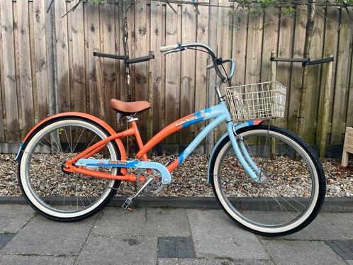 Nirve Beach cruiser / Lowrider Hello Kitty, Fietsen en Brommers, Fietsen | Cruisers en Lowriders, Gebruikt, Cruiser, Aluminium
