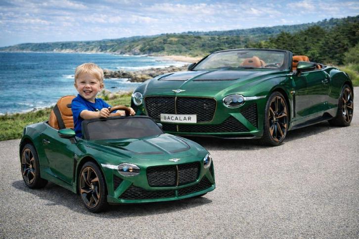 Kinderauto Bentley Bacalar - soft start - leren zit - met RC, Kinderen en Baby's, Speelgoed | Buiten | Accuvoertuigen, Nieuw, Ophalen of Verzenden