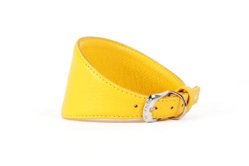 WAUDOG Glamour Halsband Windhond Geel Nek 26-32 cm KOOPJE!!!, Dieren en Toebehoren, Hondenhalsbanden en Penningen, Nieuw, Handgemaakt