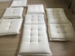 Set van 6 prachtige roomwitte tuinstoel kussens, Tuin en Terras, Tuinmeubel-accessoires, Ophalen, Zo goed als nieuw