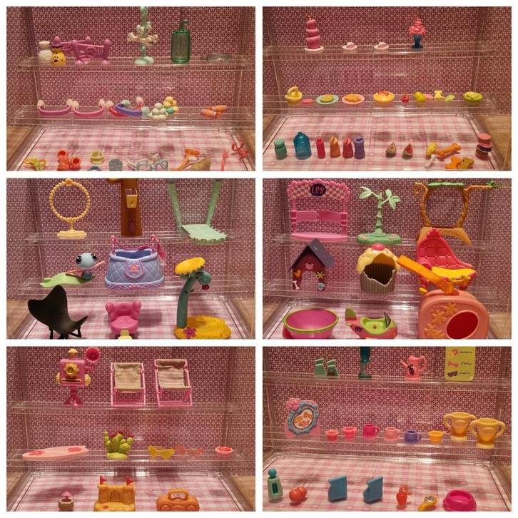 Littlest pet shop accessoires vliegtuig strand stoelen etc, Kinderen en Baby's, Speelgoed | Overig, Gebruikt, Jongen of Meisje